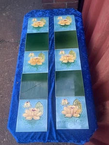 Victorian And Vintage Set Of Fireplace Tiles Set Of 10 FULL SET 37a - Picture 1 of 7