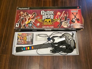 PROBADO PS2 Guitar Hero: Aerosmith Paquete Con Caja Con 1 Guitarra Playstation 2 - Imagen 1 de 11