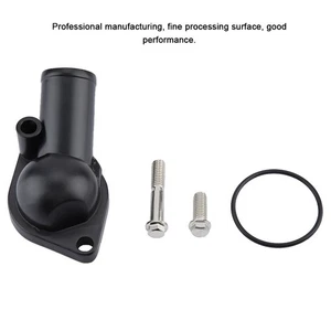 1 Set Black Water Neck Thermostat Housing 15°For SB & BB 265 283 305 327 Engines - Picture 1 of 9