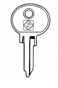 Classic Car key - FIAT (NE20) - Uncut Key Blank - Picture 1 of 1