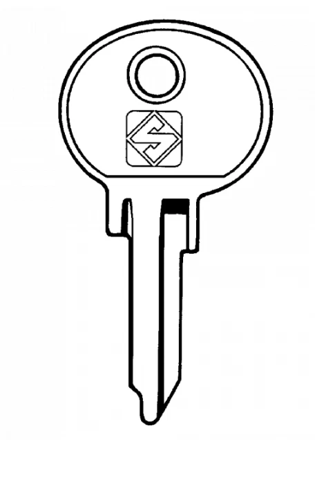 Classic Car key - FIAT (NE20) - Uncut Key Blank - Image 1 of 1