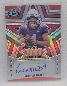 2024 Leaf Metal Chandler Morris Auto #ed 1/3 Armed & Dangerous - Picture 1 of 2
