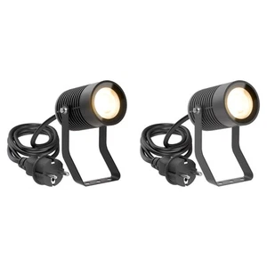 Gartenstrahler SHINGA für außen, IP65, Stecker, schwarz, inkl. GU10 LED Lampe - Bild 1 von 11
