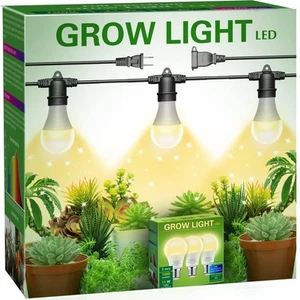 Hanging Grow Light, 3 LED Full Spectrum Grow Lights with 8.86ft Power Cord, R... - Picture 1 of 7