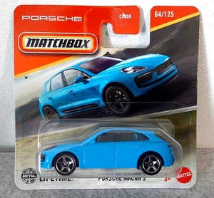 Matchbox Porsche Macan S 1:64 Scale (Blue) Die-Cast Car #64/125 - Picture 1 of 7