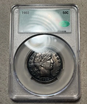 1902 Barber Half Dollar CACG Graded MS61! - Image 1 of 4