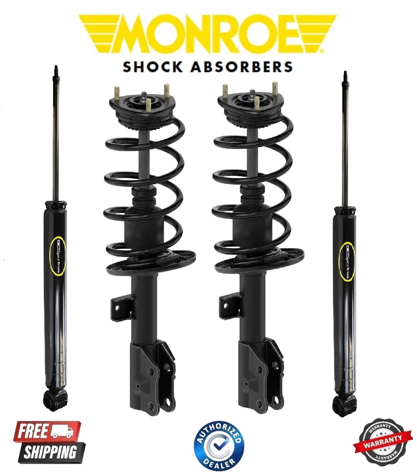 Complete Monroe Front Coil Spring & Rear Shock fits 13-14 Mazda CX-5 - Image 1 of 1