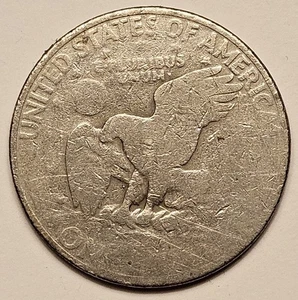 Pieza de Bolsillo LOWBALL 1971 Dólar Eisenhower - Bola Baja Ike Dólar Grande Usado - Imagen 1 de 6