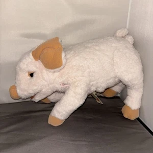 Folkmanis Pig Puppet Piglet Plush Doll Full Body Farm Animal Realistic Learning - Picture 1 of 6