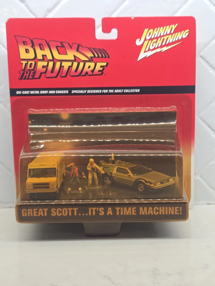 Johnny Lightning Back to the Future Time Machine Diorama Sealed! VHTF - Image 1 of 4