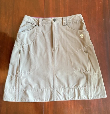 Usado en Excelente Condición Mountain Hardwear Mujer Talla 4 Gris Carga Elastizado Senderismo Falda Bolsillo Gris Foto 1 de 4