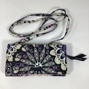 Vera Bradley Umhängetasche Geldbörse Blau Lila RFID - Bild 1 von 13