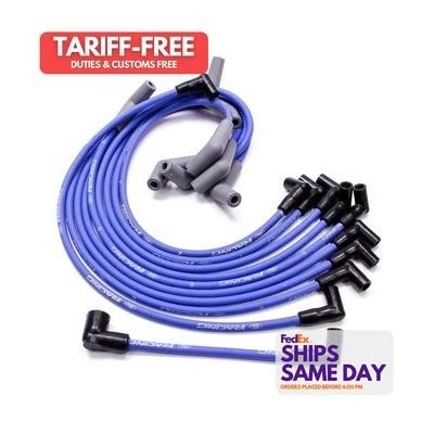 Kit de cables de bujía Ford FRDM12259-C301 azul 9 mm se adapta a bloque pequeño Ford Performa Foto 1 de 4