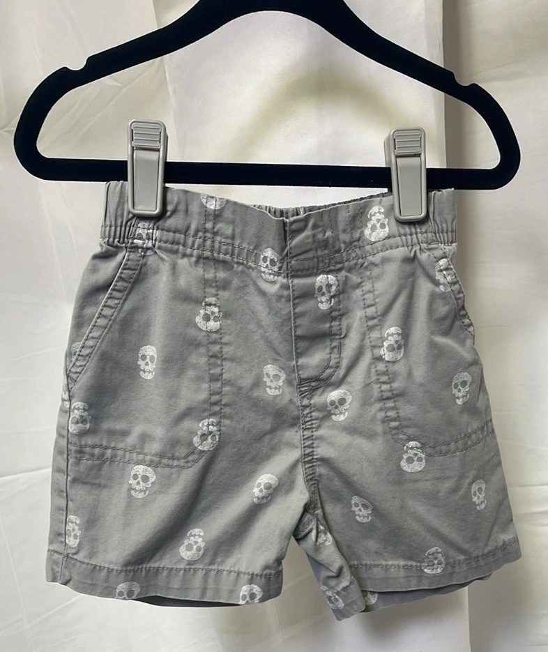 Circo Baby Boys Light Gray Skull Shorts size 18m - Image 1 of 3