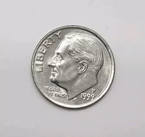 1999-P Roosevelt Dime Double Struck/Off-Center Strike - Picture 1 of 22