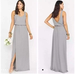 Show Me Your Mumu Small Kendall Maxikleid lang weich anthrazit knackig Brautjungfer - Bild 1 von 7
