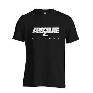 Absolute 2 Records Label T Shirt Hardcore Techno Rave Jungle Drum n Bass - Picture 1 of 1