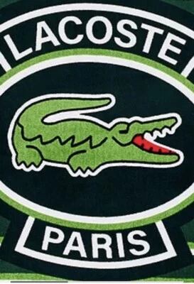 "Auténtica toalla de playa Lacoste 100 % algodón grande París nueva 36x72"" golf a rayas" Foto 1 de 4