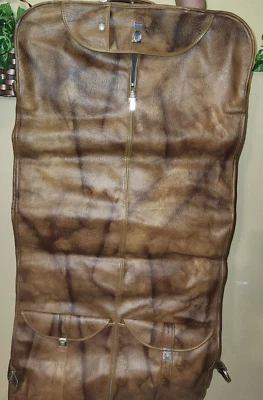 Bolso Traje Ropa Vintage AMERICAN TOURISTER, Cuero Marrón, Calidad Perfecta Foto 1 de 4