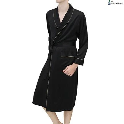 NWT 100% 19MM Silk Couple's Robe for Men - image 1 of 4