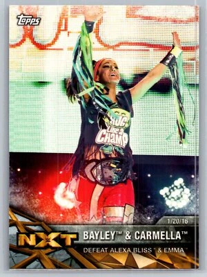 2017 Topps WWE Women's Division #NXT-11 Bayley / Carmella - Image 1 of 2
