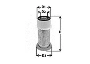 MA 716 CLEAN FILTERS Filtro aria per DEUTZ-FAHR,FIAT,SAME - Immagine 1 di 1