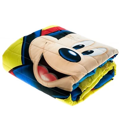Trapuntino Topolino Disney copriletto trapuntato 180x260 cm primaverile estivo - Immagine 1 di 4
