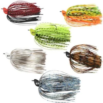 Spro FreeStyle Skirted Jig - Worm 34 Jighaken Jigkopf Gr. 2/0 5g 7g 10g - Bild 1 von 4