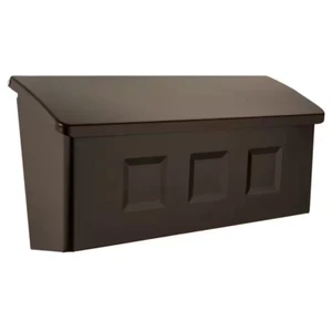 Wall Mount Mailbox Small Rubbed Bronze Powder Coated Galvanize Steel Pre-Drilled - Picture 1 of 12