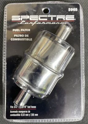 Spectre Performance 5965 Chrome Fuel Filter Canister NOS In Original Package!!! - Image 1 of 4