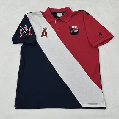 Los Angeles Anaheim Angels MLB Baseball Rugby Style Klew Golf Polo Shirt Men’s L - Image 1 of 4