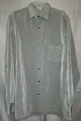 J Ferrari Shirt Mens LT Gray Long Sleeve Button Up Adult Comfort - Image 1 of 3
