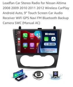 9" Car Stereo Radio GPS Navi DSP For Nissan Altima Teana 2008-2012 Apple Carplay - Picture 1 of 8
