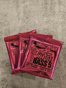 3er Pack Ernie Ball 2824 Super Slinky Nickel 5-saitige E-Bass-Saiten 40-12 - Bild 1 von 1