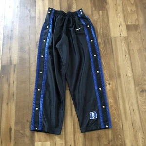 VTG Nike Duke Blue Devils Basketball Tear Away Breakaway Pants Large White Tag - Picture 1 of 5