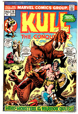 KULL THE CONQUEROR #10 VG/FN 1st White Queen Veria of Zarfhaana REH 1973 Marvel
