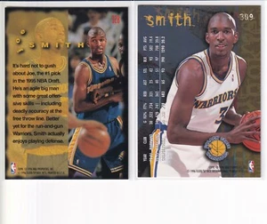 Joe Smith 2 Cards 1995-96 Fleer #328 & #309 Rookie Cards - Picture 1 of 2