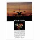 1967 Boeing Jets: Every 12 Seconds Vintage Print Ad