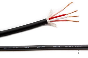 CANARE 4S8 Made in Japan Star Quad Speaker Cable - 16AWG - Color Black - 1 meter - Zdjęcie 1 z 4