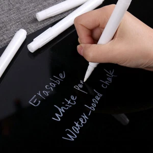 1000 Pcs White Liquid Chalk Pens Marker Glass Windows Blackboard Erasable - Picture 1 of 9
