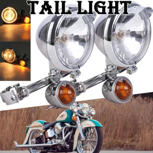 Indicators Blinkers Lights Turn Signal Light Fit For 2004-2011 Softail - Picture 1 of 15
