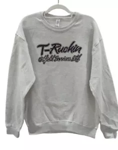 UNISEX CREWNECK SWEATER "T- RUCKIN OILFIELD SERVICES LTD" XL - Foto 1 di 1