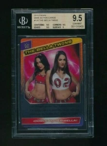2015 Panini WWE Action Cards Bella Twins Nikki Brie BGS 9.5 - Picture 1 of 2