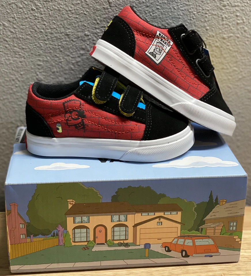 VANS X Simpson’s Old Skool V The Simpsons El Barto Toddler Sz 5t