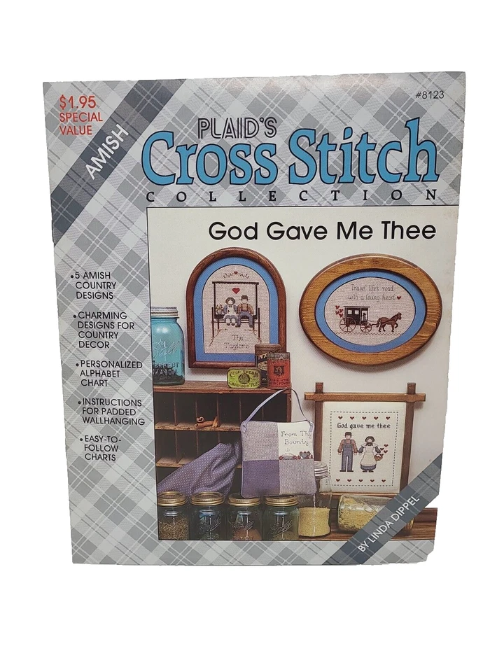 God Gave Me Thee | Plaid Enterprises 8123 Cross Stitch Lord Pattern Booklet - Image 1 of 3