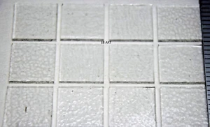 1101.30 - 12 PIECES 3mm THICK CLEAR 1 1/2" x 1 1/2" SQUARE BULLSEYE GLASS 90 COE - Picture 1 of 1