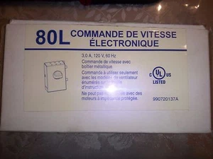 VENTILADOR DE CONTROL DE VELOCIDAD ELECTRÓNICO ADJ 3A 120V, 60HZ MODELOS 80L NUEVO - Imagen 1 de 3