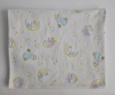 Manta De Colección Bebé Franela Recepción Bebé Ángeles Azul Rosa Niña Niño Luna Nube Foto 1 de 4