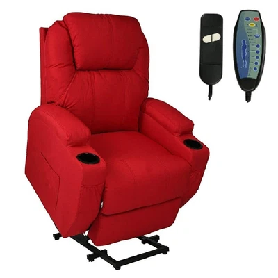 DC DiClasse Electric Recliner Chair Power Lift Massage Heat Vibration Elderly