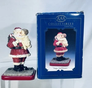 KSA Collectibles Kurt Adler Santa "HUGS AND KISSES" J826 Ltd Ed 4312/7500 - Picture 1 of 12